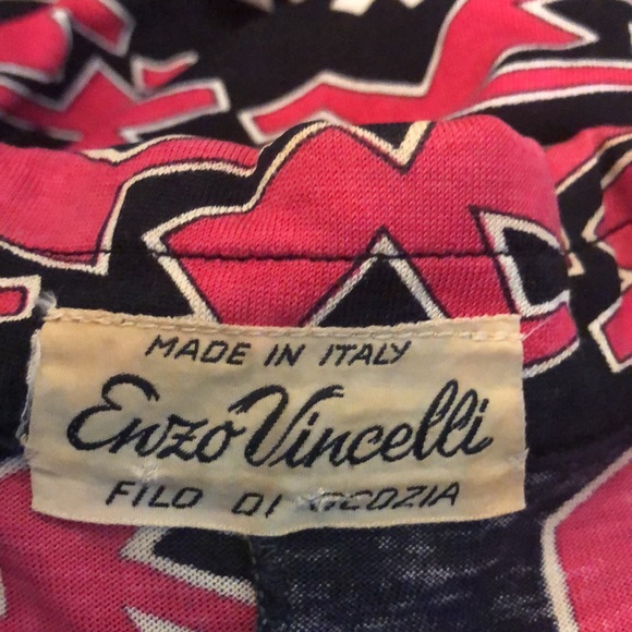 Rare Vintage Designer Enzo Vincelli psychedelic mod go go 60’s mini tunic dress - Picture 10 of 11